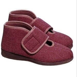 Foamtrends wool slipper hard sole ortho comfort indoor outdoor size 6